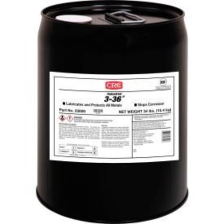 CRC CRC 3-36® Multi-Purpose Lubricant & Corrosion Inhibitor, 5 Gallon, Pail, Petroleum 3009